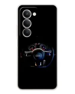 Чехол для Xiaomi Redmi 15 с картинкой «Салон Audi — руль» Чехол для Xiaomi Redmi 15 с картинкой «Салон Audi — руль»