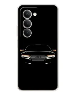 Чехол для Xiaomi Redmi 15 с картинкой «Audi — ночной контур»