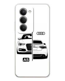 Чехол для Xiaomi Redmi 15 с картинкой «Audi — контрастный дизайн»