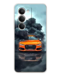 Чехол для Xiaomi Redmi 15 с картинкой «Audi в облаках дыма»