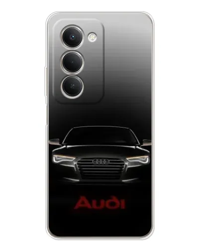 Чехол для Xiaomi Redmi 15 с картинкой «Audi — градиентный контур» Чехол для Xiaomi Redmi 15 с картинкой «Audi — градиентный контур»