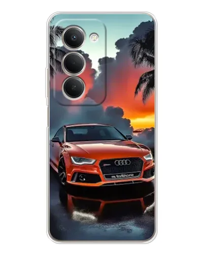 Чехол для Xiaomi Redmi 15 с картинкой «Audi — закат» Чехол для Xiaomi Redmi 15 с картинкой «Audi — закат»