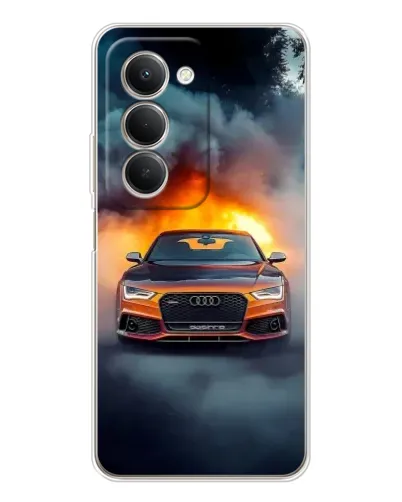 Чехол для Xiaomi Redmi 15 с картинкой «Audi в огненном дыму» Чехол для Xiaomi Redmi 15 с картинкой «Audi в огненном дыму»