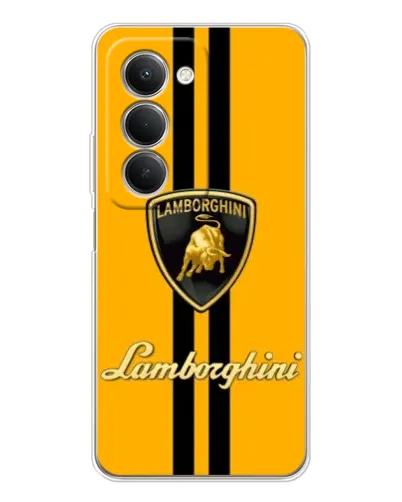 Чехол для Xiaomi Redmi 15 с картинкой «Lamborghini Stripe желтый»