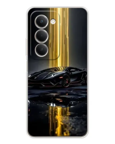 Чехол для Xiaomi Redmi 15 с картинкой «Ночной Lamborghini драйв»