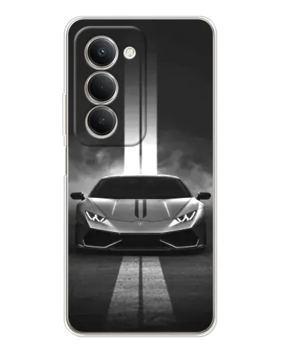 Чехол для Xiaomi Redmi 15 с картинкой «Lamborghini симметрия дорог»