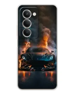 Чехол для Xiaomi Redmi 15 с картинкой «Lamborghini дымная эстетика»