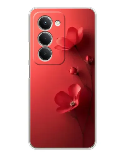 Чехол для Xiaomi Redmi 15 с картинкой «Маковые соцветия»