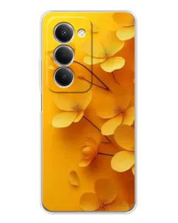 Чехол для Xiaomi Redmi 15 с картинкой «Золотые лепестки»