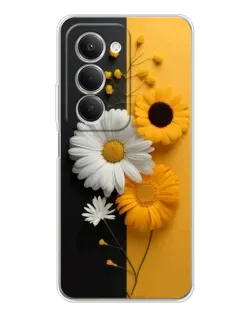 Чехол для Xiaomi Redmi 15 с картинкой «Подсолнух и ромашка»
