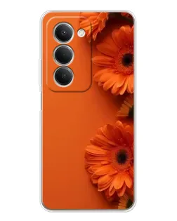 Чехол для Xiaomi Redmi 15 с картинкой «Оранжевые герберы»