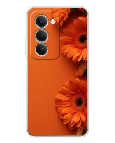 Чехол для Xiaomi Redmi 15 с картинкой «Оранжевые герберы»