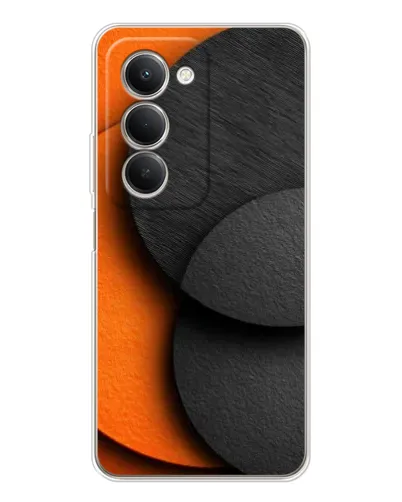 Чехол для Xiaomi Redmi 15 с картинкой «Геометрия оранжевых кругов» Чехол для Xiaomi Redmi 15 с картинкой «Геометрия оранжевых кругов»