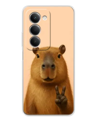 Чехол для Xiaomi Redmi 15 с картинкой «Капибара виктория»