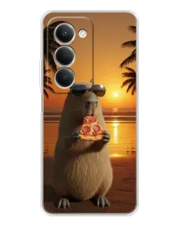 Чехол для Xiaomi Redmi 15 с картинкой «Капибара с пиццей» Чехол для Xiaomi Redmi 15 с картинкой «Капибара с пиццей»