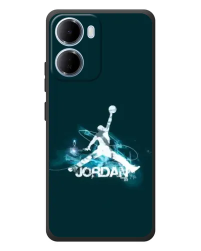 Чехол для Xiaomi Redmi 15a с картинкой «Jordan Blue Fire» Чехол для Xiaomi Redmi 15a с картинкой «Jordan Blue Fire»
