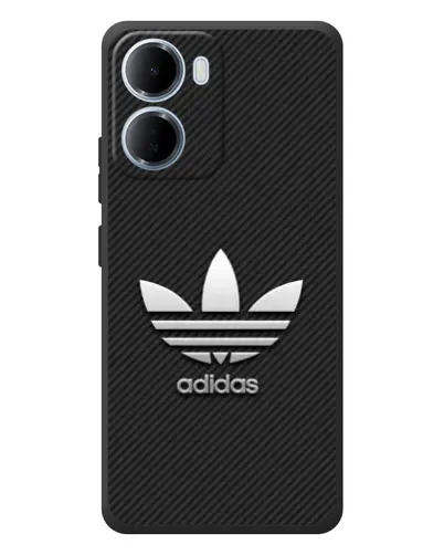 Чехол для Xiaomi Redmi 15a с картинкой «Adidas Карбоновая текстура»