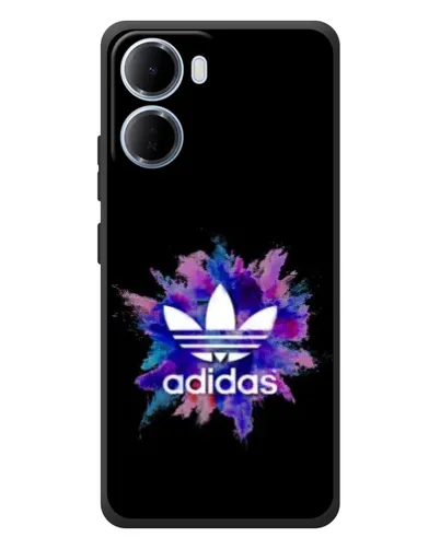 Чехол для Xiaomi Redmi 15a с картинкой «Взрыв красок Adidas»