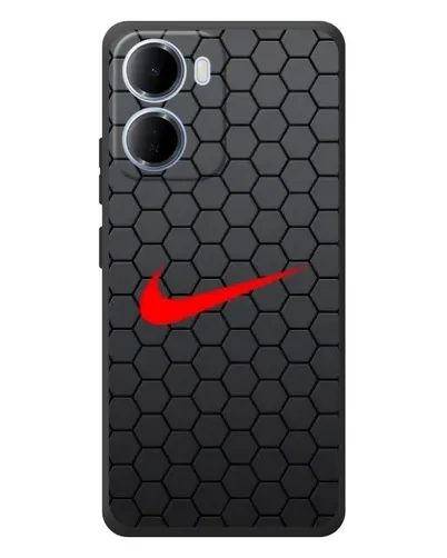 Чехол для Xiaomi Redmi 15a с картинкой «Nike — карбоновая сетка»