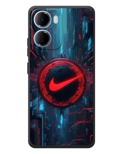 Чехол для Xiaomi Redmi 15a с картинкой «Техногенный стиль Nike»