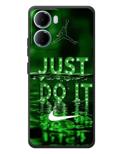Чехол для Xiaomi Redmi 15a с картинкой «Зеленый неоновый Nike»
