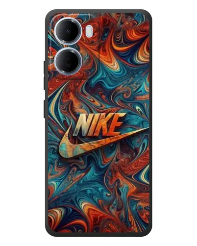 Чехол для Xiaomi Redmi 15a с картинкой «Nike в абстракции»