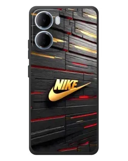 Чохол для Xiaomi Redmi 15a з картинкою «Золотий Nike на металі» Чохол для Xiaomi Redmi 15a з картинкою «Золотий Nike на металі»