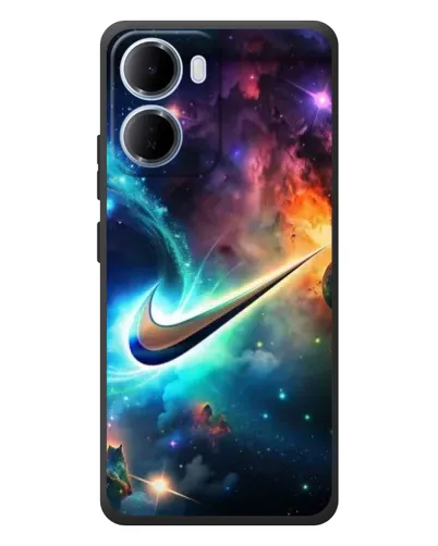 Чехол для Xiaomi Redmi 15a с картинкой «Космический Nike Swoosh»