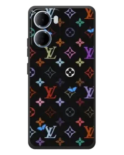 Чехол для Xiaomi Redmi 15a с картинкой «Цветная монограмма LV»