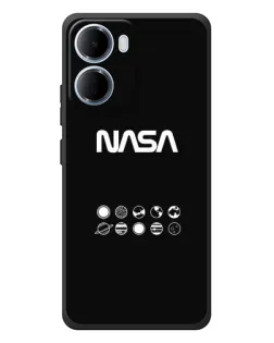 Чехол для Xiaomi Redmi 15a с картинкой «NASA — технический принт»