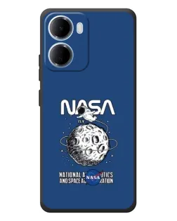Чехол для Xiaomi Redmi 15a с картинкой «NASA — лунная миссия»