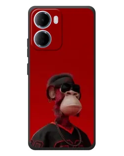 Чехол для Xiaomi Redmi 15a с картинкой «Bored Ape в красном» Чехол для Xiaomi Redmi 15a с картинкой «Bored Ape в красном»