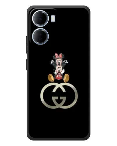 Чехол для Xiaomi Redmi 15a с картинкой «Минни Маус на лого» Чехол для Xiaomi Redmi 15a с картинкой «Минни Маус на лого»