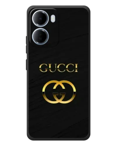 Чехол для Xiaomi Redmi 15a с картинкой «Золотой логотип Gucci» Чехол для Xiaomi Redmi 15a с картинкой «Золотой логотип Gucci»