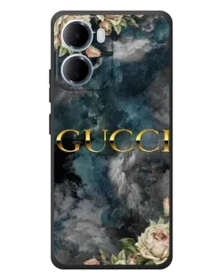 Чохол для Xiaomi Redmi 15a з картинкою «Абстрактні квіти Gucci»