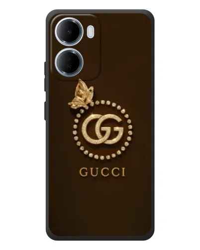 Чехол для Xiaomi Redmi 15a с картинкой «Gucci — золотая бабочка» Чехол для Xiaomi Redmi 15a с картинкой «Gucci — золотая бабочка»