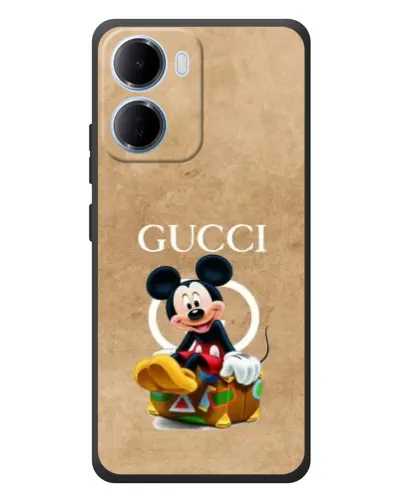 Чехол для Xiaomi Redmi 15a с картинкой «Микки Маус Gucci — крафт» Чехол для Xiaomi Redmi 15a с картинкой «Микки Маус Gucci — крафт»