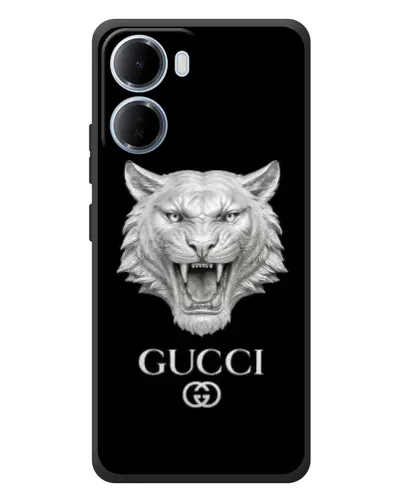 Чехол для Xiaomi Redmi 15a с картинкой «Gucci — серебряный лев» Чехол для Xiaomi Redmi 15a с картинкой «Gucci — серебряный лев»