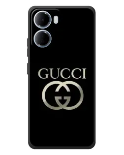 Чохол для Xiaomi Redmi 15a з картинкою «Gucci — золото на чорному»