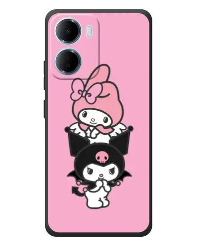 Чехол для Xiaomi Redmi 15a с картинкой «My Melody и Kuromi» Чехол для Xiaomi Redmi 15a с картинкой «My Melody и Kuromi»