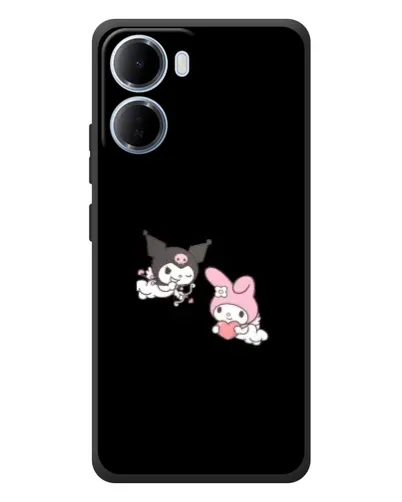 Чехол для Xiaomi Redmi 15a с картинкой «My Melody и Kuromi» Чехол для Xiaomi Redmi 15a с картинкой «My Melody и Kuromi»