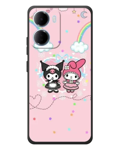 Чехол для Xiaomi Redmi 15a с картинкой «My Melody и Kuromi» Чехол для Xiaomi Redmi 15a с картинкой «My Melody и Kuromi»