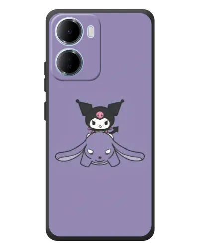 Чехол для Xiaomi Redmi 15a с картинкой «Kuromi на лиловом фоне» Чехол для Xiaomi Redmi 15a с картинкой «Kuromi на лиловом фоне»