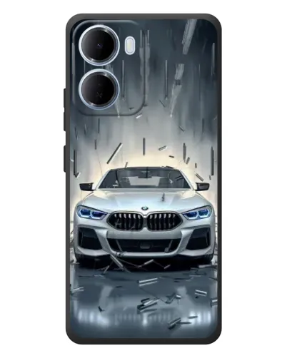 Чехол для Xiaomi Redmi 15a с картинкой «BMW в свете фар» Чехол для Xiaomi Redmi 15a с картинкой «BMW в свете фар»
