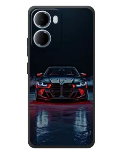 Чехол для Xiaomi Redmi 15a с картинкой «BMW на мокрой дороге»
