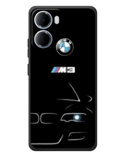 Чехол для Xiaomi Redmi 15a с картинкой «Минималистичный принт BMW M3»