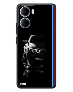 Чехол для Xiaomi Redmi 15a с картинкой «Силуэт BMW в темноте»