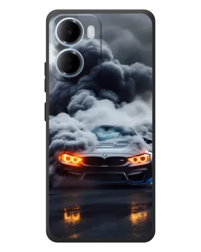 Чехол для Xiaomi Redmi 15a с картинкой «BMW в дыму» Чехол для Xiaomi Redmi 15a с картинкой «BMW в дыму»