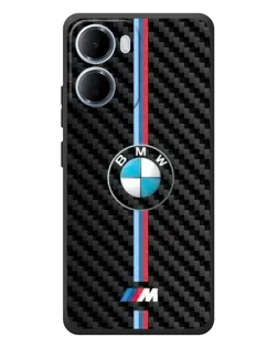 Чехол для Xiaomi Redmi 15a с картинкой «Эмблема BMW и карбон»