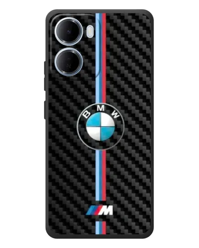 Чехол для Xiaomi Redmi 15a с картинкой «Эмблема BMW и карбон» Чехол для Xiaomi Redmi 15a с картинкой «Эмблема BMW и карбон»